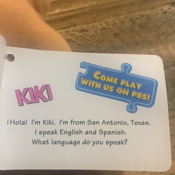 Puzzle place vintage plush doll Kiki Hispanic TV 90s PBS Russ new with tags NWT - Picture 9 of 11